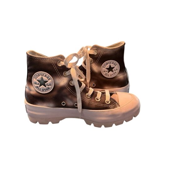 Converse chuck Taylor All Star Platform Boots Size 7 Black & White Canvas - Picture 8 of 9